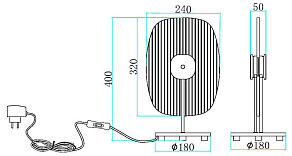 Настольная лампа декоративная Maytoni Eclipse MOD152TL-L1BK