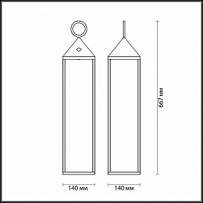 Наземный низкий светильник Odeon Light York 4607/2TL