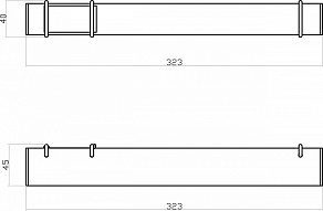 Накладной светильник Denkirs BELTY GRILL DK5570-BK