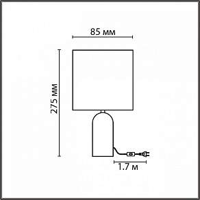 Настольная лампа декоративная Lumion Akivi 8149/1Т