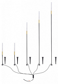 Наземный низкий светильник Arte Lamp MUSTER A1083PA-5BK