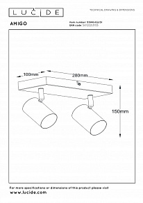 Спот Lucide Amigo 53910/02/31