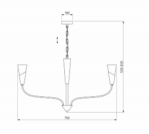 Подвесная люстра Eurosvet Rhyton 60167/6 никель