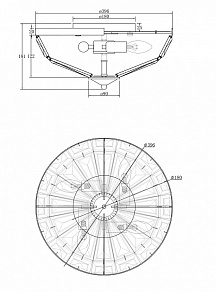 Накладной светильник Maytoni Facet MOD094CL-04CH