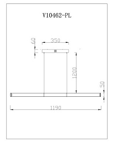 Подвесной светильник Moderli Varese V10462-PL