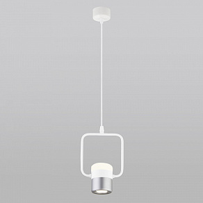 Подвесной светильник Eurosvet Oskar 50165/1 LED белый/серебро