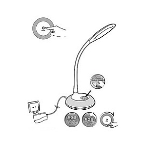 Настольная лампа офисная Globo Drina 58277