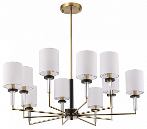 Люстра на штанге ST-Luce BLACK+BRASS SL1404.303.10
