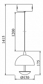 Подвесной светильник Maytoni Perseus MOD209-01-N