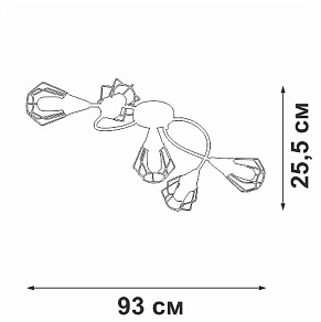 Потолочная люстра Vitaluce V3037 V3037-0/5PL