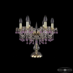 Настольная лампа декоративная Bohemia Ivele Crystal 1410 1410L/6/141-39 G V7010