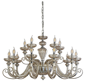 Подвесная люстра Newport ANNETTE 8620+5/C chrome cognac