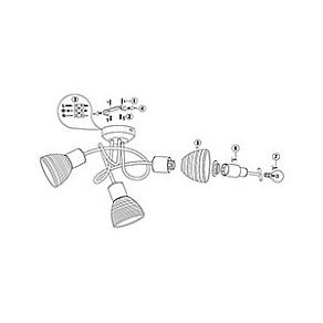 Потолочная люстра Globo Panna 54533-3D