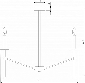Люстра на штанге Eurosvet Anders a061930