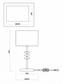 Настольная лампа декоративная Freya Tiana FR5015TL-01G