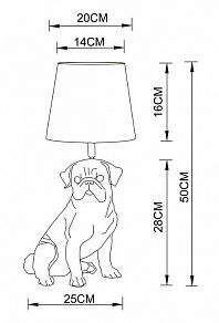 Настольная лампа декоративная Arte Lamp Bobby A1512LT-1WH