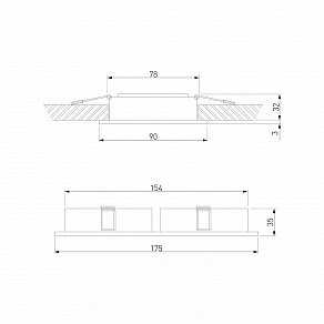 Встраиваемый светильник Elektrostandard Tetro 15277/LED