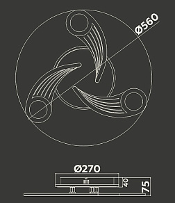 Потолочная люстра Ambrella FA FA4475