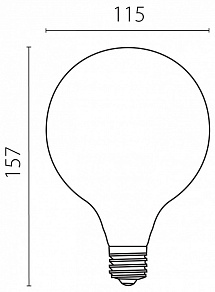 Лампа светодиодная Lightstar G125 E27 10Вт 3000K 933202