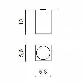 Накладной светильник Azzardo Mini Square AZ1382