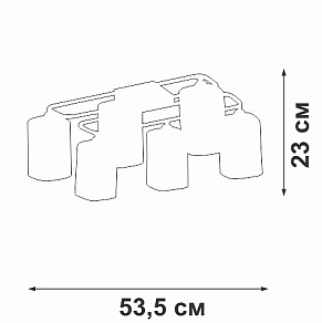 Потолочная люстра Vitaluce V3092 V3092-1/6PL