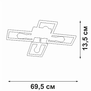 Потолочная люстра Vitaluce V3031 V3031-7/4PL