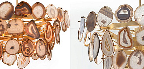 Подвесная люстра Imperiumloft Agate Burst Chandelier Round 40.1265
