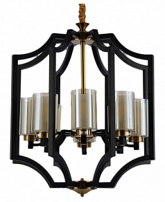 Подвесная люстра LUMINA DECO Vigatto LDP 1224-8 BK+MD