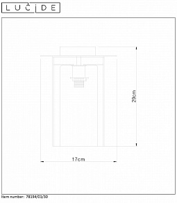 Накладной светильник Lucide Dounia 78194/01/30