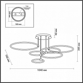 Потолочная люстра Lumion Ursula 5283/99CL