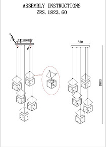 Подвесной светильник Zortes Ice Cube ZRS.1005.05