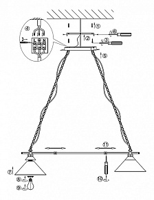 Подвесной светильник Globo Alexis 65100-2