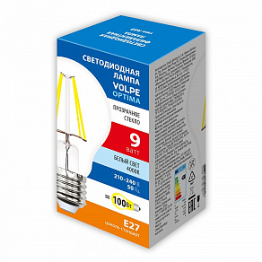 Лампа светодиодная Volpe  E27 9Вт 4000K UL-00008303