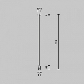Основание на штанге Maytoni Flarity TRA159C-SL1-PT