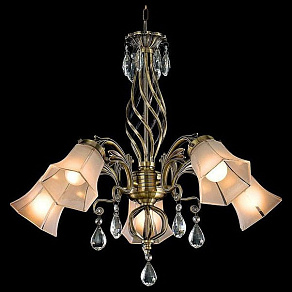 Подвесная люстра Eurosvet 29803 29803/5 античная бронза