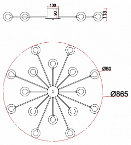 Потолочная люстра Freya Celebrity FR5242CL-16BS1