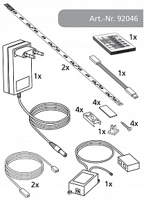 Комплект с лентой светодиодной Eglo Led Stripes-System 92046