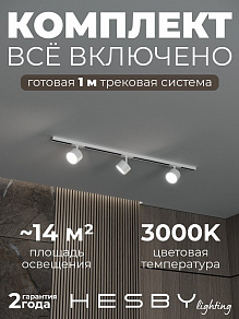 Комплект трековый Hesby Lighting Skylite №13 HSBL_kompl_S013_NI1W3K