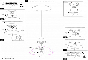 Подвесной светильник Eglo ПРОМО Brenda 87054
