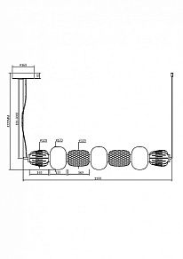 Подвесной светильник Maytoni Pattern MOD267PL-L42CH3K