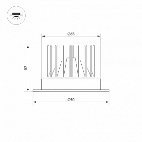 Встраиваемый светильник Arlight ATLAS 037060(1)