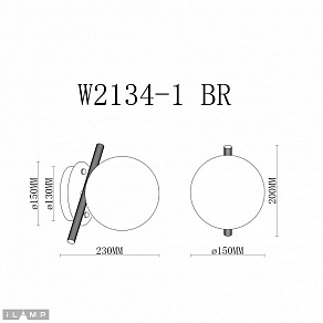 Бра iLamp Golden W2134-1 BR