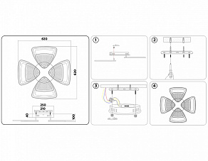 Потолочная люстра Ambrella FA FA4283