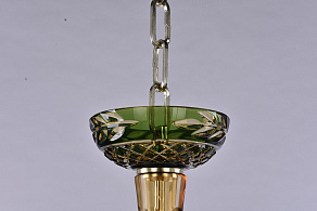 Подвесная люстра Bohemia Ivele Crystal Ivele Crystal 1 1308/12+6/360/2d G Am/Amber-Green/H-1J