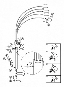 Торшер Globo Amara 59224
