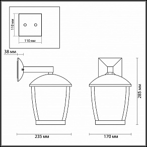 Светильник на штанге Odeon Light Tako 4051/1W