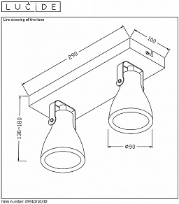Спот Lucide Concri-Led 05910/10/30