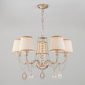 Подвесная люстра Eurosvet Enzo 60068/5 перламутровое золото