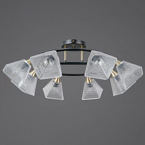 Люстра на штанге ILLUMICO IL0850 IL0850-8CSQ-25BKAB ELITE