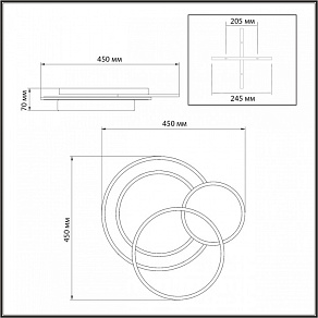 Накладной светильник Sonex Pine 7735/80L